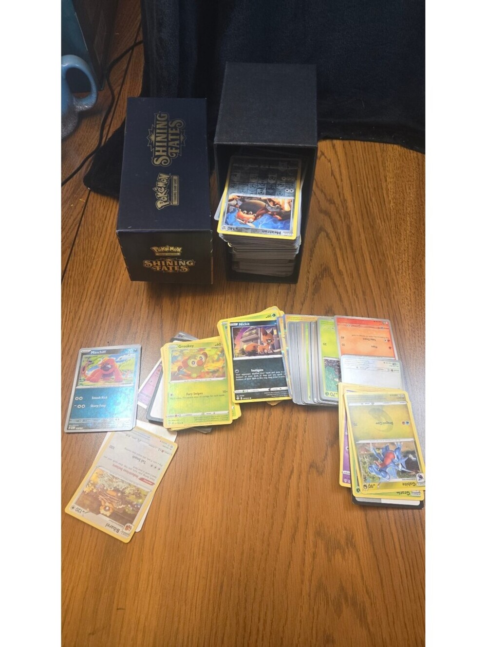 Pokemon Shining Fates Trading Card Game Bulk Lot with Collector Box